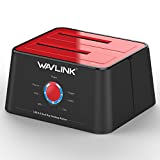 WAVLINK USB 3.0 to SATA I/II/III Dual-Bay External Hard Drive Docking Station for 2.5/3.5-inch HDD/SSD with UASP (6Gbps)?Support Offline Clone Duplicator Function (2 x 12TB)