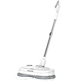 Electric Mop, Cordless Electric Spin Mop, Hardwood Floor Cleaner with Built-in 300ml Water Tank, Polisher with Led Headlight and Sprayer, Scrubber for Hard Floor & Tile, Powerful Cleaner and Waxing