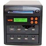 Systor 1 to 7 USB Duplicator & Sanitizer 2GB/Min - Standalone Multiple Flash Memory Copier & Storage Drive Eraser, Speeds Up to 33MB/Sec (SYS-USBD-7)