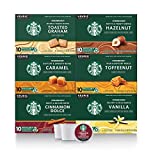 Starbucks Flavored K-Cup Coffee Pods — Variety Pack for Keurig Brewers — 6 boxes (60 pods total)