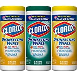 Clorox Disinfecting Antibacterial Wipes Value Pack, Crisp Lemon and Fresh Scent - 35 Count Each (Pack of 3)