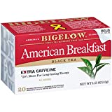 Bigelow American Breakfast Black Tea Bags, 20 Count Box (Pack of 6) Caffeinated Black Tea, 120 Tea Bags Total