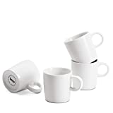 Sweese 409.401 Porcelain Espresso Cups - 3.5 Ounce - Set of 4, White