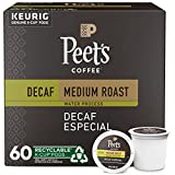 Peet's Coffee, Medium Roast Decaffeinated Coffee K-Cup Pods for Keurig Brewers - Decaf Especial 60 Count (6 Boxes of 10 K-Cup Pods) Packaging May Vary
