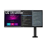 LG 34WN780-B UltraWide Monitor 34' 21:9 QHD (3440 x 1440) IPS Display, HDR10, AMD FreeSync, 3-Side Virtually Borderless Design, Ergo Stand - Black