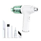 Compressed Air Duster - Cordless Electric Air Duster & Vacuum 2 in 1 - 50,000RMP Rechargeable Air Blower for Computer , Effective Keyboard Cleaner, Canned Air Replacement.