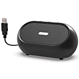 USB Computer Speakers for PC, Desktop, Laptop, Small Computer Sound Bar, Plug-n-Play External Speakers with Hi-Fi Sound Quality, Deep Bass, Loud Volume, Direct Volume Control