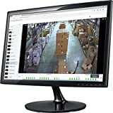 22' 1080P Thin LED Monitor with HDMI VGA Built in Speaker Compatible with CCTV Security DVR NVR