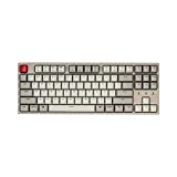 Keychron C1 Hot-swappable Wired Mechanical Keyboard for Mac Layout, Keychron Mechanical Red Switch/USB Type-C Cable/Double-Shot ABS Keycaps Tenkeyless 87 Keys Computer Keyboard for Windows PC