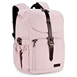 Camera Backpack, BAGSMAR DSLR Camera Bag Backpack, Anti-Theft and Waterproof Camera Backpack for Photographers, Fit up to 15' Laptop with Rain Cover, Pink