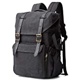 Camera Backpack, BAGSMART DSLR Camera Bag, Waterproof Camera Bag Backpack for Photographers, Fit up to 15' Laptop with Rain Cover and Tripod Holder, Black