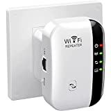 WiFi Extender Signal Booster Up to 2640sq.ft and 25 Devices, Wireless Internet Repeater, WiFi Range Extender, Long Range Amplifier with Ethernet Port, 1-Tap Setup, Access Point, Alexa Compatible