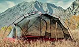 Near-Zero 2-Person Ultra-Lightweight 2 Door Mesh Tent with Stakes- Waterproof, Removable Rainfly, 3 Season, and Aluminum Frame - Perfect for Camping, Traveling, Backpacking, Hiking, Outdoors.