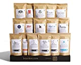 Bean Box World Coffee Tour | Specialty Coffee Gift Basket | Gourmet Coffee Gift Set | Coffee Gifts for Women and Men | Birthday Gifts for Her | Care Package | Whole Bean Coffee | 16 Piece Variety Set