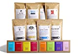 Bean Box Deluxe Coffee + Chocolate Tasting Box | Specialty Coffee Gift Set | Coffee Gifts for Women and Men | Care Package | Whole Bean Coffee | 16 Piece Variety Gift Box