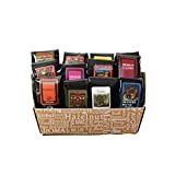 Indulgent Coffee Selection Gift Box | 100% Specialty Arabica Coffee | 12 Flavored 1.75oz Try-Me-Size one pot coffee samplers