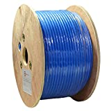 Dripstone 500ft CAT7 S/FTP in-Wall (CMR Rated) UL Listed Bare Copper Solid 23AWG Conductor 600Mhz Fluke Tested Ethernet Wire (Blue) (600032)