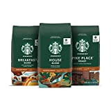Starbucks Medium Roast Whole Bean Coffee Variety Pack, 12 Ounce (Pack of 3)
