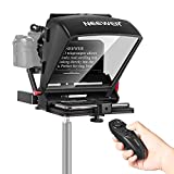 Neewer X1 Mini Teleprompter, 8' Portable Teleprompter for iPad Tablet Smartphone DSLR Cameras with Remote Control, App Compatible with iOS/Android for Online Teaching/Vlogging/Live Streaming