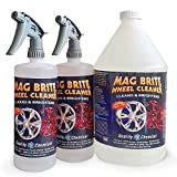 Quality Chemical Mag Brite/Acid Wheel and Rim Cleaner formulated to Safely Remove Brake dust and Heavy Road Film / 1 Gallon Combo