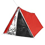 Multilayer Reflective Tent Emergency Shelter Survival Tube Tent with Door Dual Zippers Fireproof Material Reflective Waterproof Survival Kits