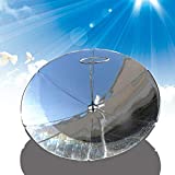 LiFuJunDong 1800W Concentrating Solar Cooker Solar Cooker Sun Oven Outdoor Oven 1.5m Diameter Parabolic Focal Spot Temperature:700-1000°C