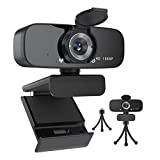 Argmao 1080P HD Webcam with Microphone for Desktop, USB Computer Camera with Web Cam Cover&Web Camera Stand, 110-degree Wide Angle Streaming Webcam for PC Zoom/Video Calling/Gaming/Laptop/Conferencing