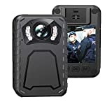 Body Camera, 1296P Body Wearable Camera, 64G Memory, Police Body Camera Lightweight and Portable, 10HR Battery Life, Clear Night Vision, for Home/Outdoor/Law Enforcement
