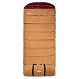 TETON Sports Deer Hunter Sleeping Bag; Warm and Comfortable Sleeping Bag Great for Camping Even in Cold Seasons; Brown, Right Zip, Brown / -35F / Right
