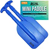 Boat Paddle Telescoping Plastic Collapsible Oar Kayak Jet Ski Tube Rafting and Miniature Mini Canoe Paddles Small Tubing Floats Oars Row and Safety Boat Accessories for Kids and Adults - 2PK