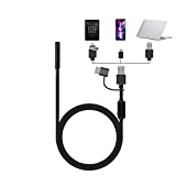 Endoscope, Ihong Android OTG 1.5M Waterproof Snake HD Video Borescope Soft Wire with USB Type-C 6 Led Lights Security Cable Compatible with Samsung Galaxy/Sony/Nexus Android Smartphone Computer