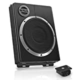 Sound Storm Laboratories LOPRO10 Amplified Car Subwoofer - 1200 Watts Max Power, Low Profile, 10 Inch Subwoofer, Remote Subwoofer Control, Great For Vehicles Needing Bass But Have Limited Space, Black