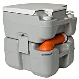Hike Crew Advanced Portable Outdoor Camping and Travel Toilet – Adult Porta Potty w/Level Indicator, Rotating Spout, Pressure Valve, 3-Way Pistol Flush – for RV, Boat or Trailer – 5.3 Gallon (20L)