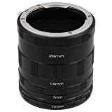 Fotodiox Macro Extension Tube Set Compatible with Nikon F Mount Cameras for Extreme Close-up Photography