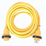 Amp Up Marine & RV Cords 125v 30 amp x 50' Marine Shore Power Boat Extension Cord, 50 ft - 21315