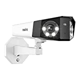 REOLINK Duo PoE, 4MP Dual Lens Outdoor Home Security IP PoE Camera, 150°Viewing Angle, Human/Vehicle Detection, Motion Spotlights Color Night Vision, Two Way Talk, Up to 256GB Micro SD Card