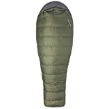 Marmot Ironwood Mummy Sleeping Bag | Down-Filled, Lightweight, 30-Degree Rating, Bomber Green/Steel Onyx, Long