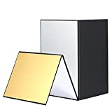 Soonpho 2 pcs Light Reflector Photography Cardboard, 12' x 8'/30 x 20cm Studio Folding Light Diffuser Board for Still Life, Product and Food Photo Shooting -Silver/Gold/White/Black