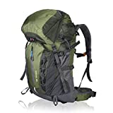 JWL Sports Waterproof Internal Frame Hiking Backpack 60L Travel Backpack Outdoor Daypack for Climbing Camping Touring Mountaineering Fishing