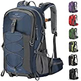 Maelstrom Hiking Backpack Men,Camping Backpack,Waterproof Hiking Daypacks with Rain Cover,40L Lightweight Backpack Men Women for Hiking,Camping,Climbing,Cycling,Outdoor Sport,Blue, A:Blue