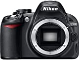 Nikon D3100 14.2MP DX-Format DSLR Digital Camera (Body Only) (25470B) - (Black) - (Renewed)