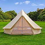 Outdoor Luxury Glamping Bell Tents for Boutique Camping and Occasional Family Camping Trips and Festivals and Human shelter for inhabiting or Leisure(Dia. 4meters)
