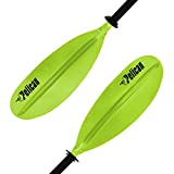 Pelican - Standard Kayak Paddle - Lime - 220 cm (86.6 in.) - Aluminum Shaft and a Durable Polypropylene Blade - 0/65° Blade Angle - with Drip Ring - PS1966-00
