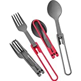 MSR 4-Piece Folding Camping Spoon and Fork Set