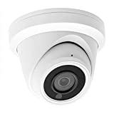 Hikvision/Uniview Compatible 5MP PoE IP Turret Camera Sony Starvis Sensor with Microphone, Audio, IP Security Camera Outdoor Night Vision 98ft Weatherproof IP67 Indoor Compliant Wide Angle 2.8mm