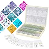 100 Pcs Microscope Slides with Specimens for Kids,Prepared Microscope Slides for Kids,Prepared Slides for Microscope,Microscope with Slides for Student Adults, Including Insect, Animal, Human Tissue