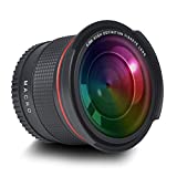 Hisewen 52MM 0.35x HD Nikon Fisheye Wide Angle Lens (w/Macro Portion) for DSLR Cameras D7100 D7000 D5500 D5300 D5200 D5100 D3500 D3400 D3300 D3200 D3100 D3000, Free Lens Clean Cloth, Gift Store Bag.