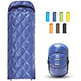 ECOOPRO Down Sleeping Bag, 32 Degree F 800 Fill Power Cold Weather Sleeping Bag - Ultralight Compact Portable Waterproof Camping Sleeping Bag with Compression Sack for Adults, Teen, Kids