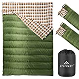 Forceatt Sleeping Bag, 23℉/-5℃ Double Sleeping Bags for Adults & Kids, Lightweight and Water-Repellent Backpacking Sleeping Bag is Warm for Hiking, Camping, Indoor and Outdoor Use in 3-4 Seasons.