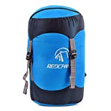 REDCAMP Nylon Compression Stuff Sack, Lightweight Sleeping Bag Compression Sack Great for Backpacking, Hiking and Camping, Blue M